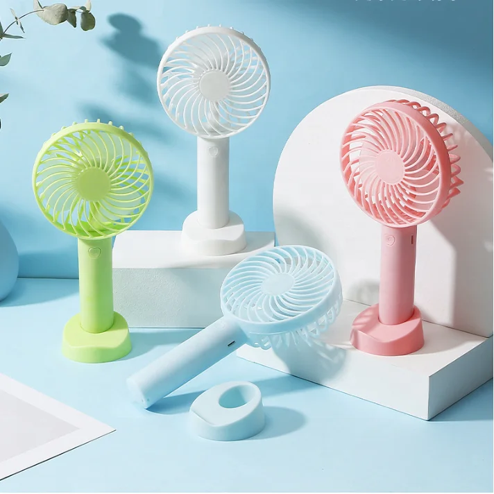 Yipin 2024 New Arrivals USB rechargeable mini battery detachable fan Portable fan With Phone Holder Handheld or table Fan
