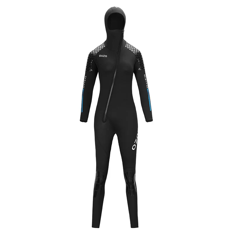3mm Thickened Neoprene Warm Women Keep Warm Dive Skin Snorkeling Swimsuit One-Piece Hooded Surfing Diving Wetsuit