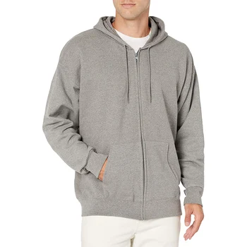 Amazon selling custom zipper fleece cotton polyester jackets with hoodies unisex plain zip up hoodie