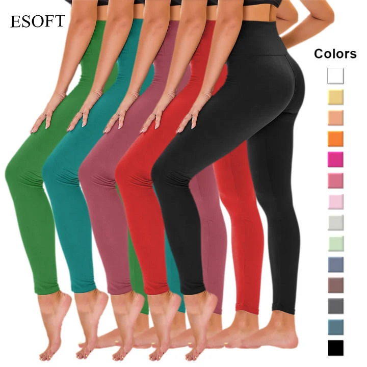 ESOFT Spandex Polyester Legging Leggings For Running Work Out 2023 In stock fashion OEM ODM LOGO