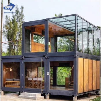 20ft 40ft modern design shipping Luxury container tiny homes prefab houses modular prefabricated building house for sale