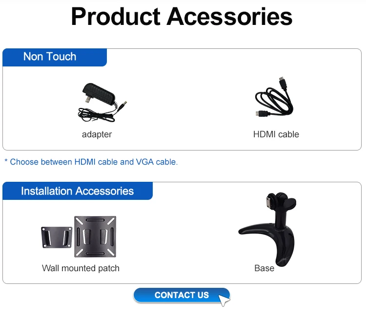 OEM 10.1 Inch Industrial TFT LCD Monitor LED Backlight 1024x600 Resolution VGA/ Interfaces 16:9/16:10 Aspect Ratio for
