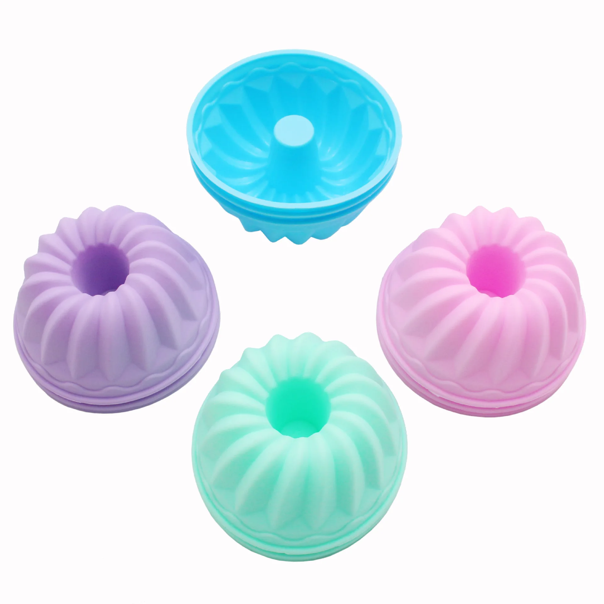 Hot Sale Nonstick Silicone Pumpkin Cupcake Liners Muffin Candy Jelly Mold Bundt Pan Dessert Tray Baking Cups