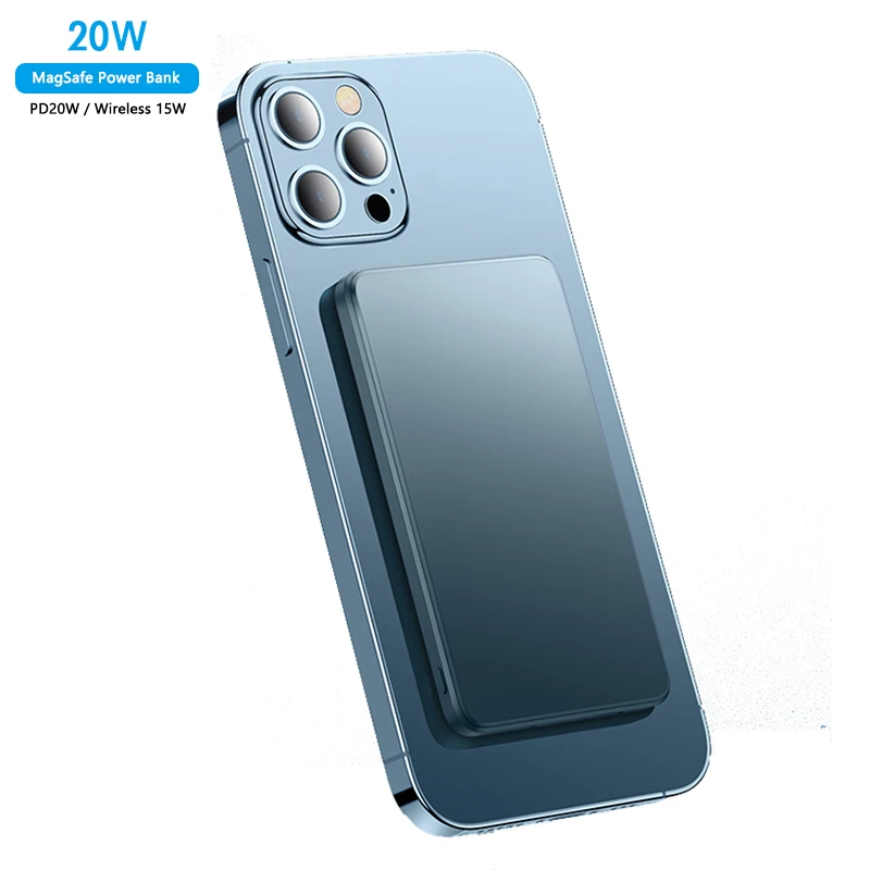 new portable mini wireless magnetic power bank