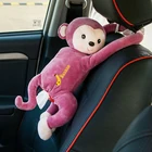 Stuffed Animal Plush Monkey Doll Car Tissue Holder