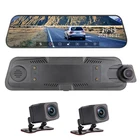 Gps 2021 New 9.66 Inch 1080p GPS Track Front And Rear Electronic Rearview Mirror Dash Cam Car Black Box