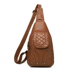 Strap Shoulder New Design Single Strap Shoulder Bag PU Leather Woman Chest Bag For Travel