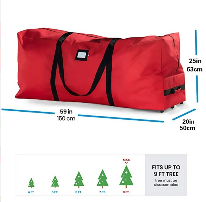 Portable Collapsible Gift Event Party Decoration Christmas Tree Storage Bag factory