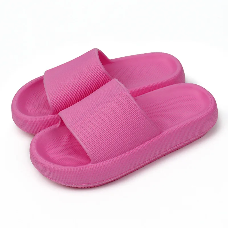 Soft Soles Men's Bathroom Slippers Non-slip Cool Summer Eva House Slipper For Women Inside Thick Soles