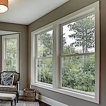 ALUFRONT China Factory 36x36 Double Hung Aluminum Windows New Construction Double Hung Windows