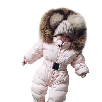 winter baby overall long sleeve hooded outerwear ski snow jumpsuits skiing suit