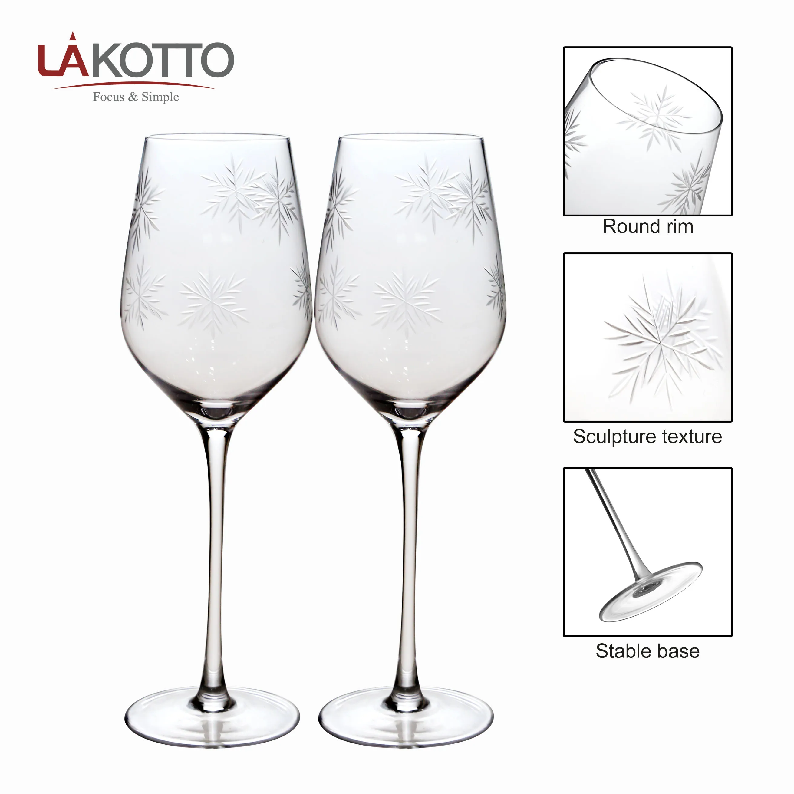 Wine glass set household crystal goblet 395ml  wine glass champagne glass wine set