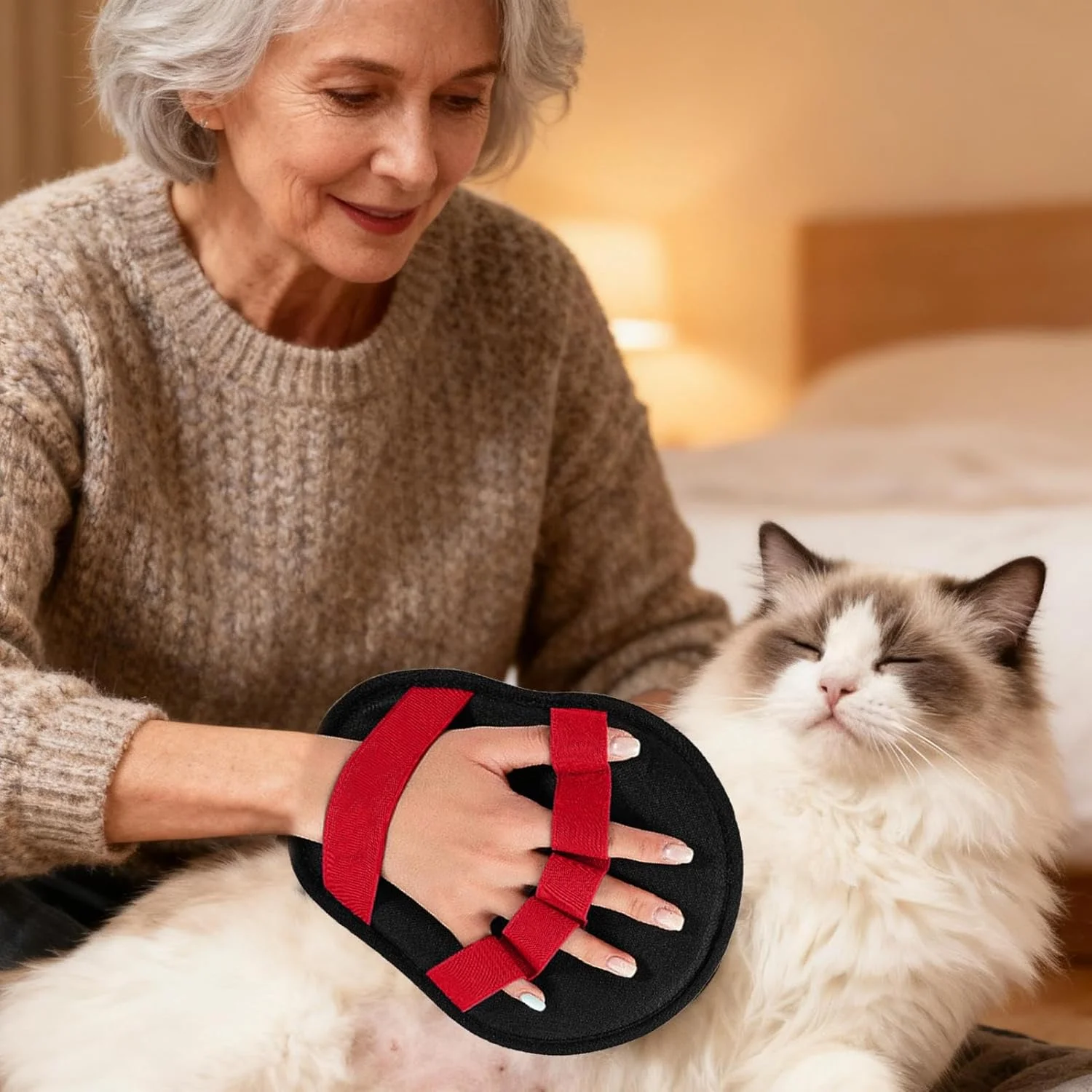 Hot Electrostatic Pet Hair Removal Gloves Reusable Cat Dog Hair Remover for Couch Curtain Upgraded Animal Fur Removal Tool manufacture