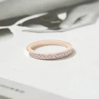 Gemstone Cz Wholesale Gemstone Trendy Dainty Diamond Jewelry Rings 2021 18k Gold Filled Cz Zirconia Promise Ring For Girls