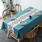 Table Fabric Amazon Hot Sale Tablecloth Waterproof Table Covers Party Wedding Tablecloth PVC Fabric