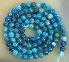 Polished Beads Natural Neon Blue Apatite Smooth Polished Round Beads