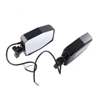 Side Mirror 1 Pair UTV Rear VIEW SIDE MIRROR With Led Light White Drl Fit 1.5-2 Inch Roll Bar Cage