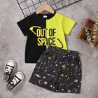 Boys Clothing Boy Baby Boys Clothing Sets Kids Qualified Cotton 2 Pcs Suit Boy Letter Tee And Shorts Little Boy Clothes