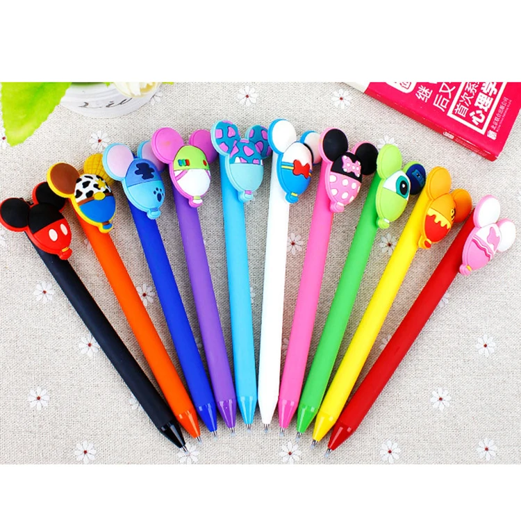 Promotional business pen candy color 3D balloon styling pen plastic ballpoint pen