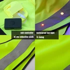Vest Led Reflective Safety Construction Worker Visibility Waterproof Flashing Dongguan Safety Led Vest