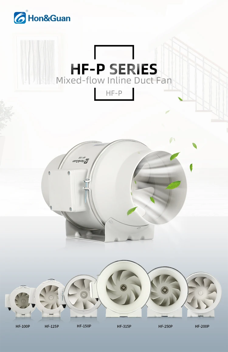 Inline Duct Fan, 5", 100-240V - detail 10