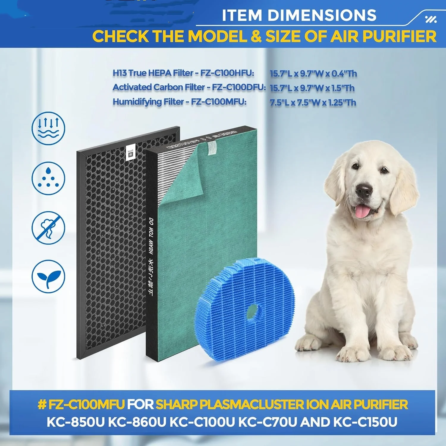 kc 860u air purifier humidifier spare humidifier filter-6
