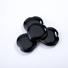 Ring Hot Sale Heart Shape Natural Black Agate Stone Gem Apply To Inlay Earring Ring