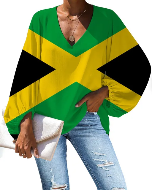 Saint Lucia Flag Womens A-Line Chiffon Blouse Shirt Tops