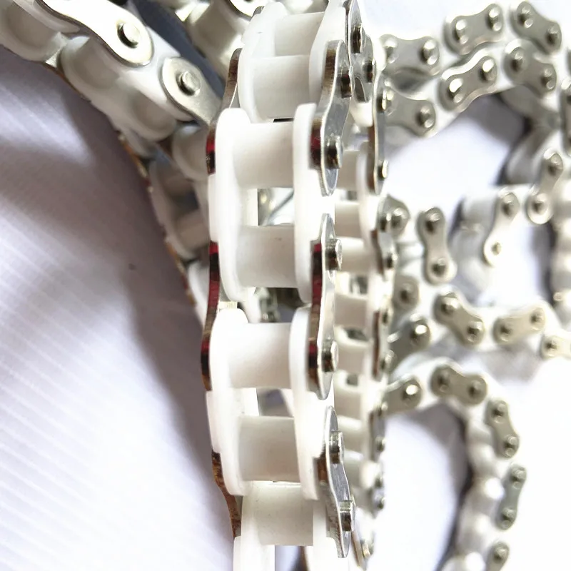 High quality white plastic chip chain plastic conveyor chain