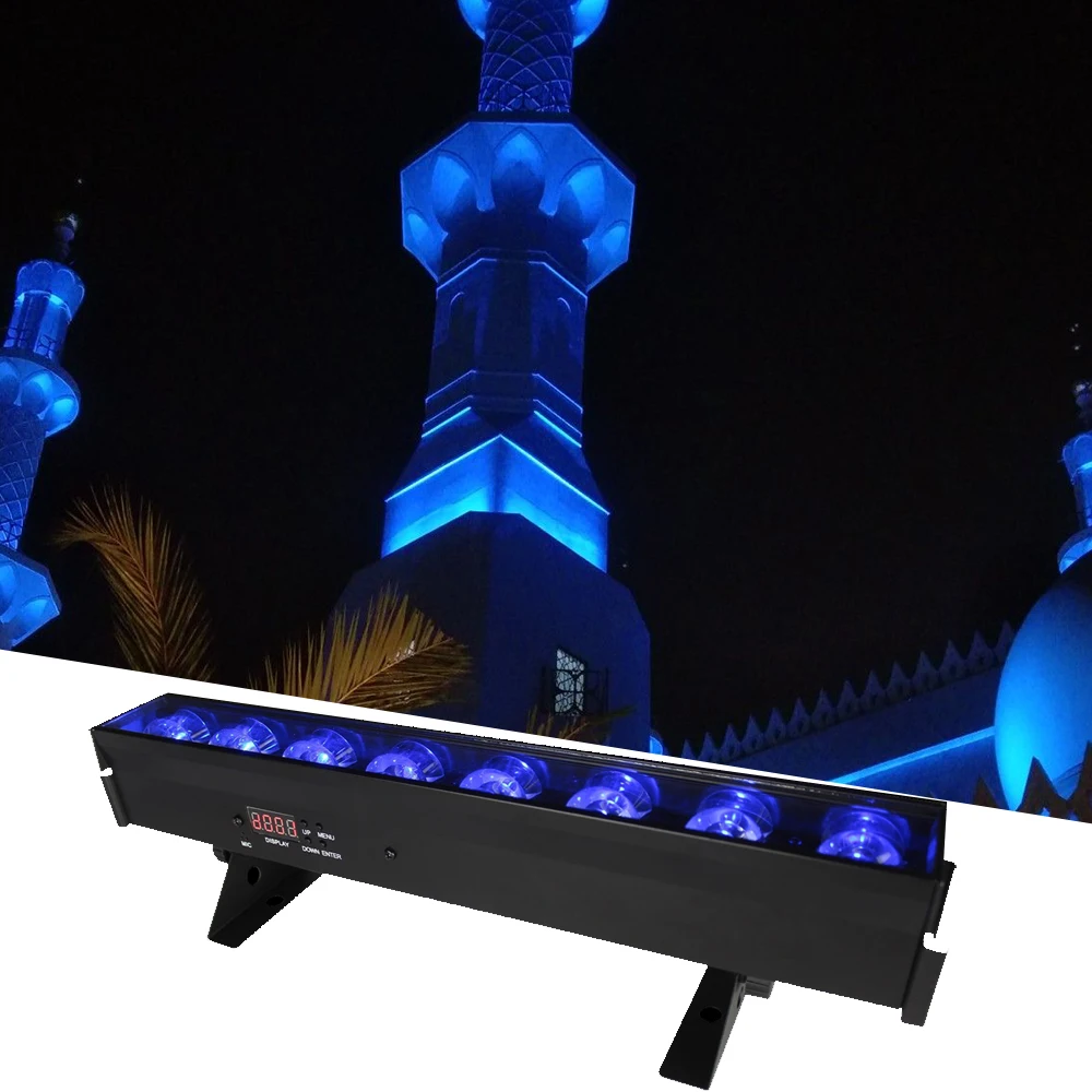 DMX512 External LED Linear Wall Washer 24W Blue Light Outdoor Lighting IP65 Waterproof Mosque Building Wall Washer Light