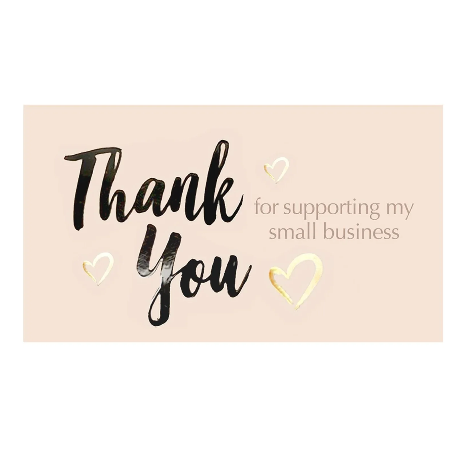 jewelry custom thank you card for small buisness