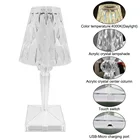 Hotel Table Lamp Modern Luxury Bar Restaurant Hotel Dimmable Crystal Acrylic Led Table Lamp