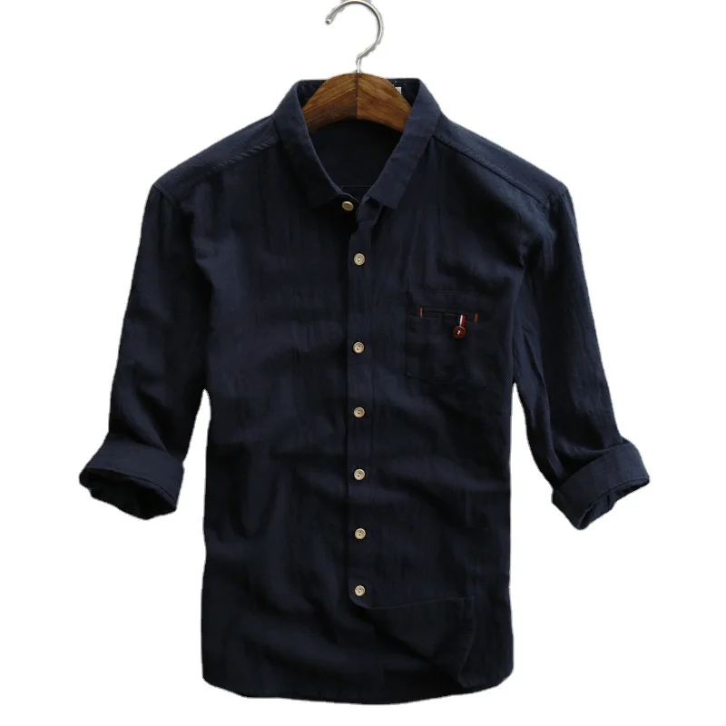 Chest Pocket Linen Cotton Shirts 