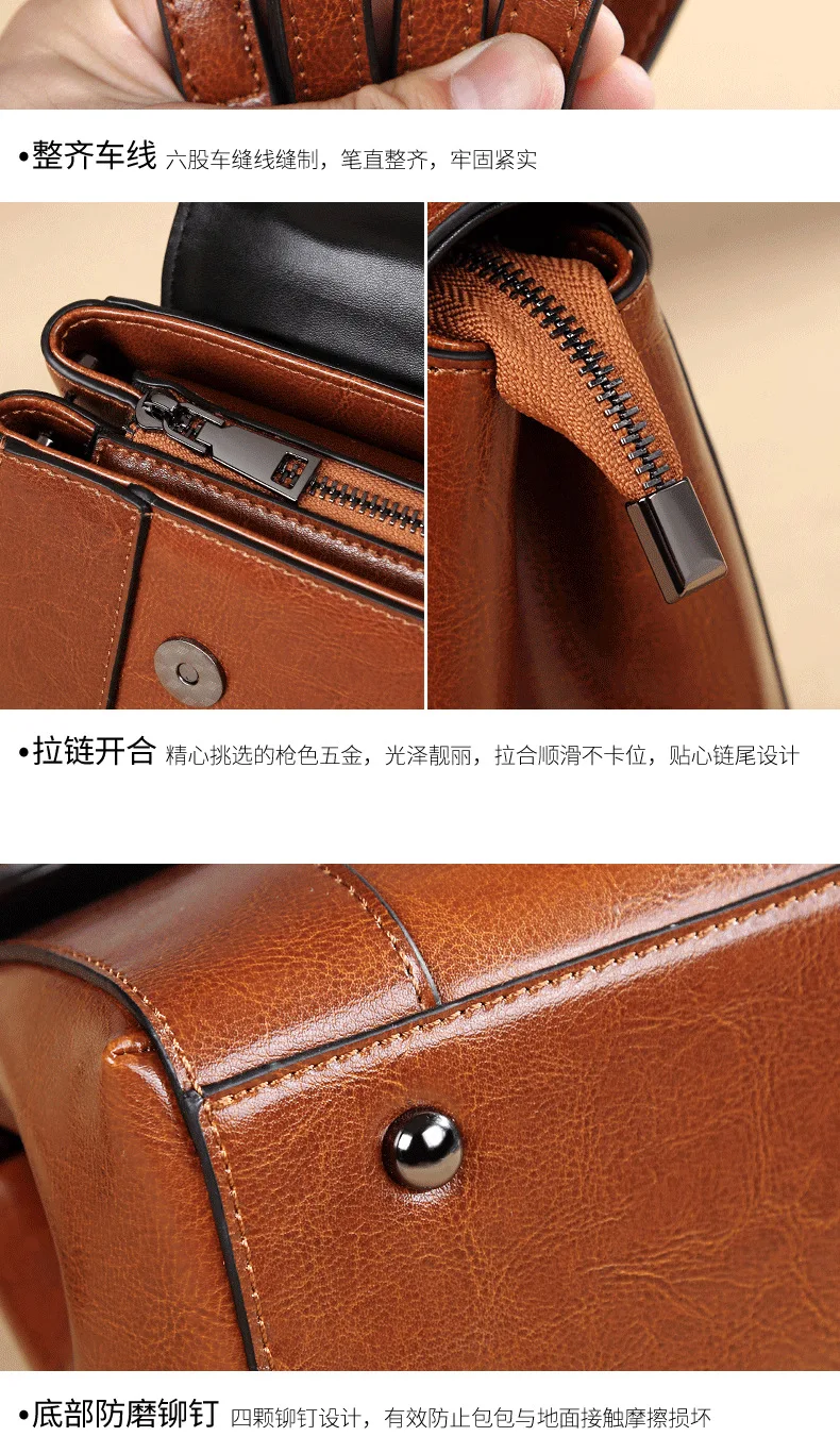 New Korean Style Fashion Trendy Ladies Shoulder Bags Women's Genuine Leather High Quality Handbags