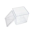 Transparent Candy Wholesale Clear Custom Transparent Plastic Box Square Candy Box