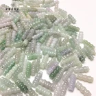 Beads Clear Natural Jade Bamboo Shape Loose Beads Suitable For Body Jewelry Actual Jade Jewelry