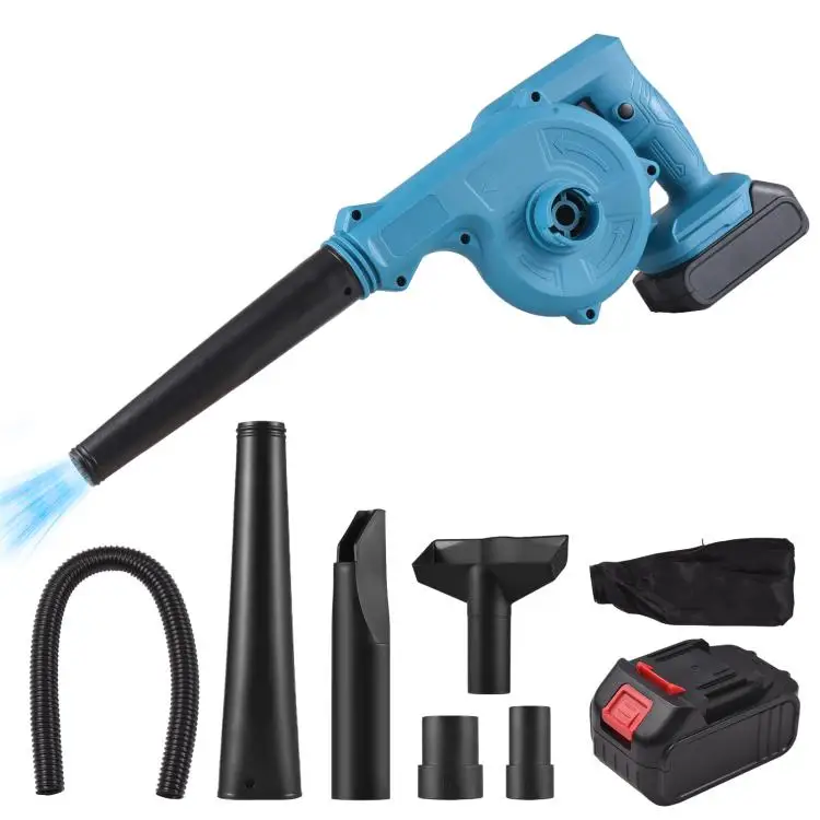 Cordless Leaf Blower with Battery 2-in-1 21V Cordless Electric Blower and Vacuum Cleaner 63MPH Handheld Battery Powered Small Bl