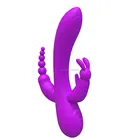 Adult Sex Toy Silicone Waterproof 12 Vibrating USB Charger G Spot Rabbit Vibrator For Women Adult Sex Toy