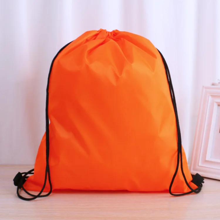 Cheap Custom Waterproof Polyester Drawstring Backpack Polyester Sport Draw String Bag Polyester Drawstring Storage Bag