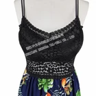 Off The Shoulder Hollow Waist Lace Woman Print Floral Summer Sexy Jumpsuit