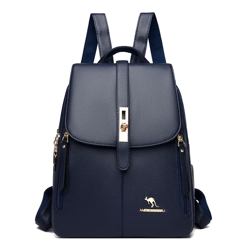 Stock Spot New Anti-Theft Lock Backpack Trend Good Goods Ins Female School Bag Fashion Travel Backpack