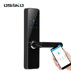 Open Lock Remote Open Door Hotel Lock Push Pull Digital Sliding-door-locks Tubular Lever Qr Code Door Lock