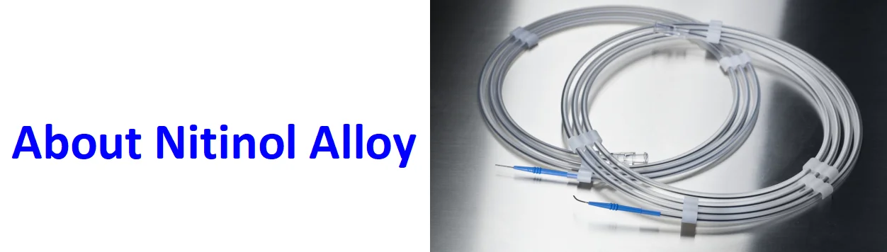 Custom Medical Superelastic Nitinol Guide Wires Titanium Shape Memory Alloy ASTM F2063 Bending 1300 Strength Excellent Cutting details