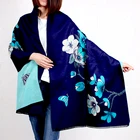 100% Fashion Lady Warm Long Size Pure Color Shawl Knitted 100% Cashmere Scarf