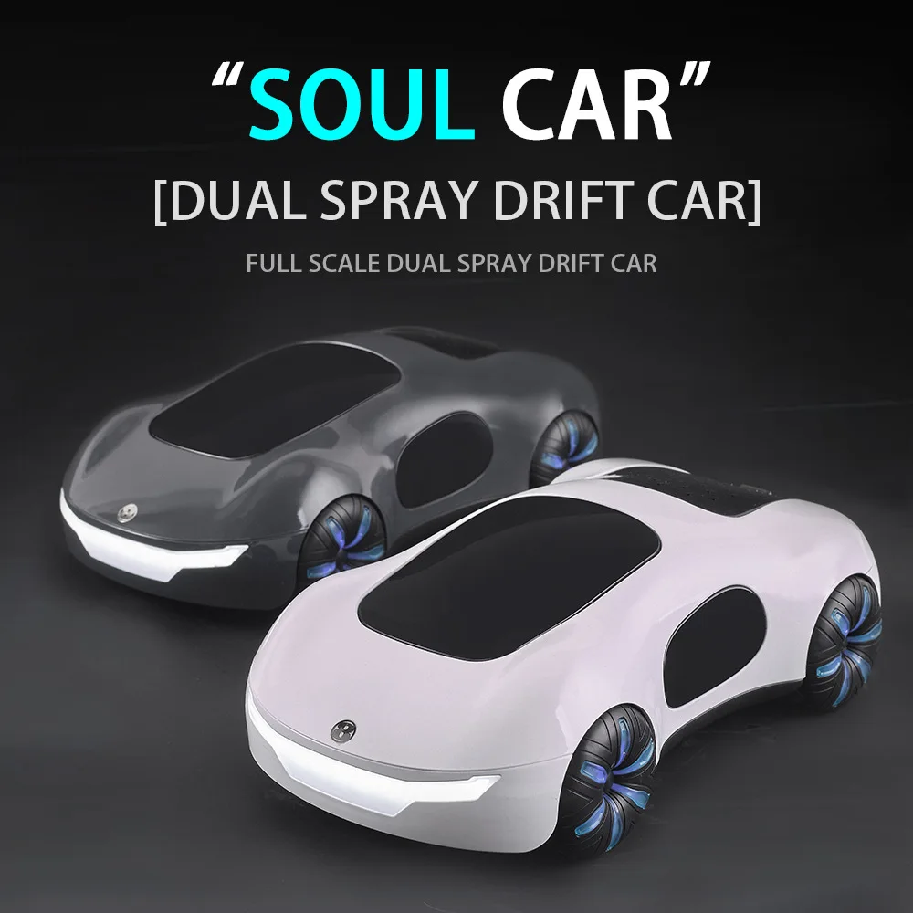 2.4Ghz Remote Control Soul Car Watch Gesture Control Smoke Dual Spray Drift Car Full Scale Rc Sport Car with Light