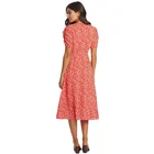 Size Clothing V-Neck Sweet Plus Size Floral Fashion Womens Clothing 2021 Dresses