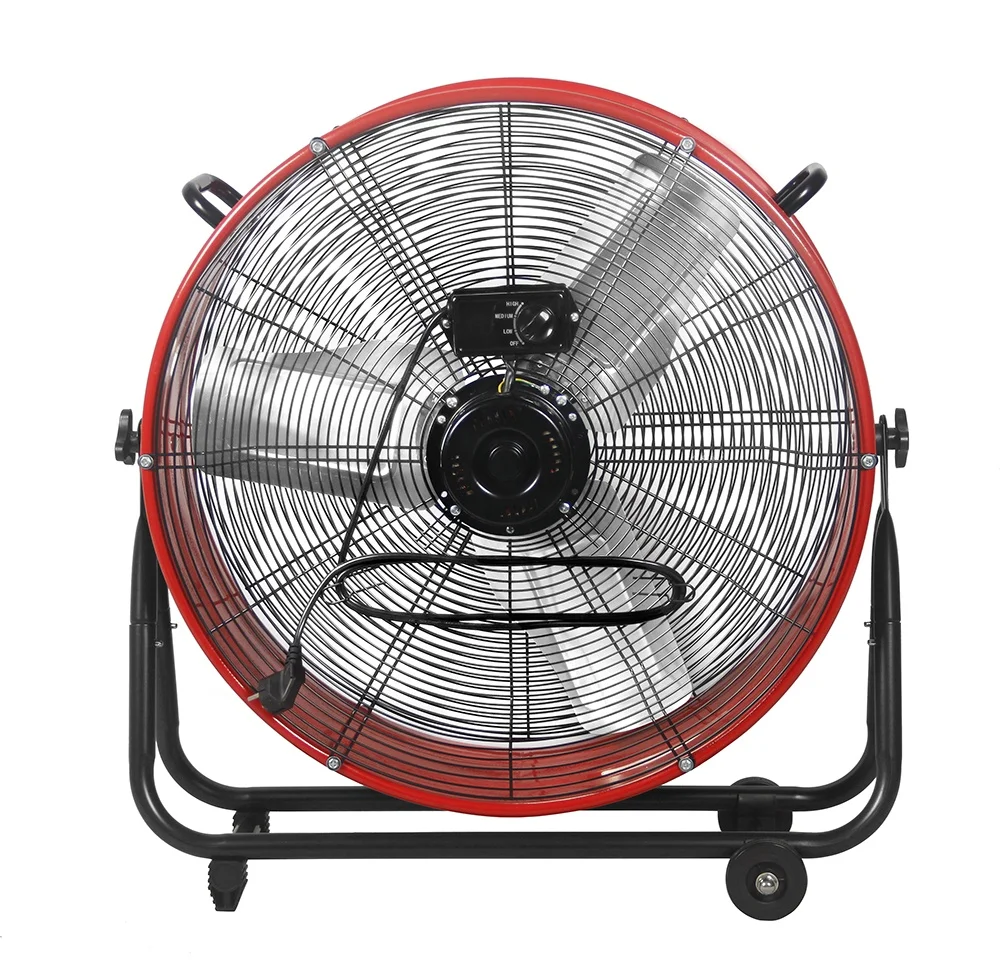 Industrial Floor Standing Fan, 280W, Metal - detail 14