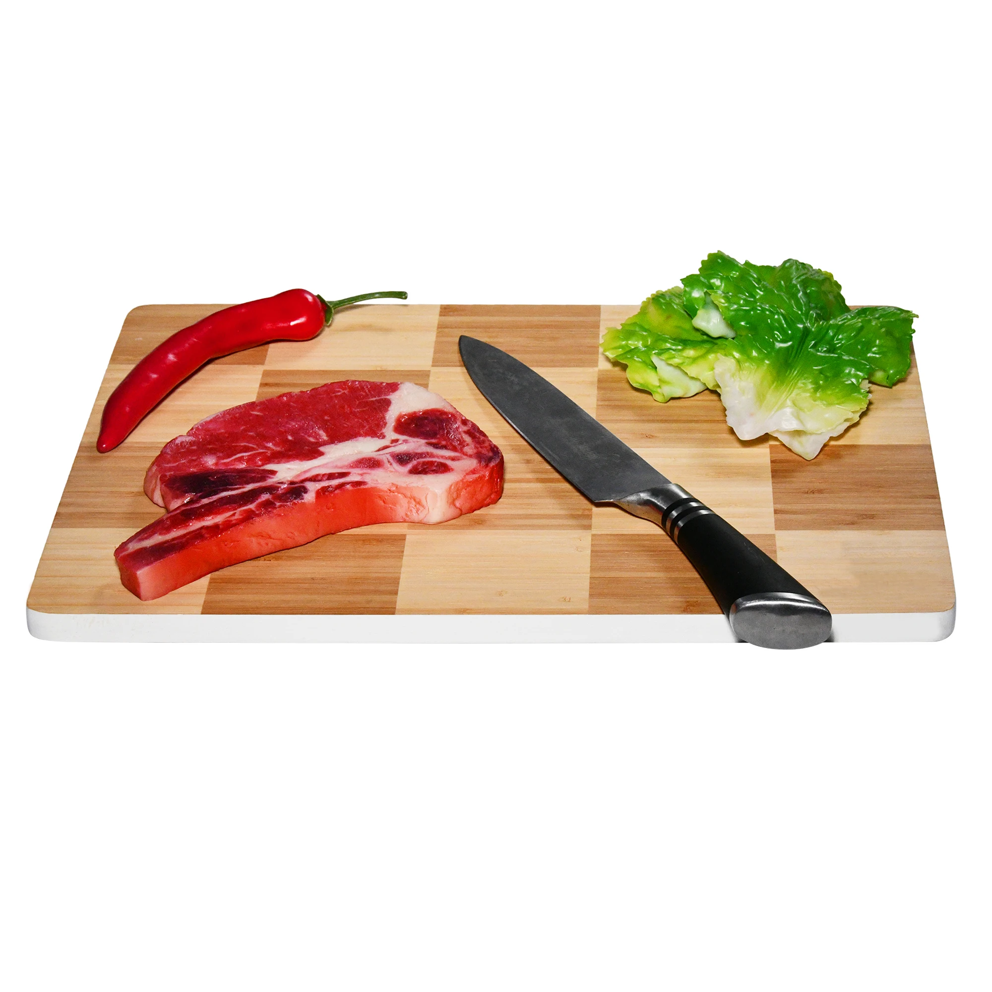 Bamboo Cheap Serving Boards with Deep Juice Groove Side Handles - Charcuterie & Chopping Butcher Block for Meat - Kitchen Gadget