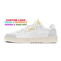 Custom Made Korean Top Grade Sneakers For Men Size 48 47 40 Sneakers Plataforma Mujer Skateboard White Casual Shoes With Logo