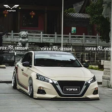 Yofer for Nissan Altima car front rear diffuser wrap angle side skirts parts accessories bodykit